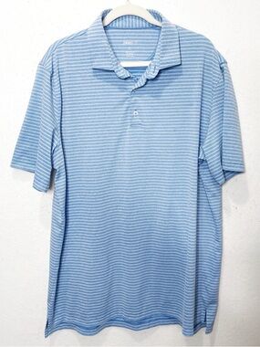 Johnnie - O Jersey Performance Polo Striped Capri Size XL Golf Comfy Breathable